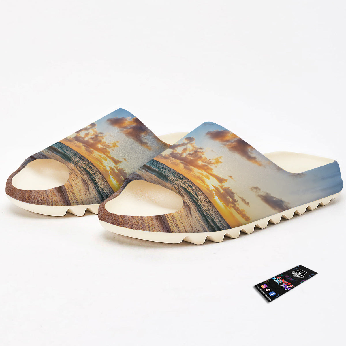 Caribbean Ocean Print Sandals-grizzshop