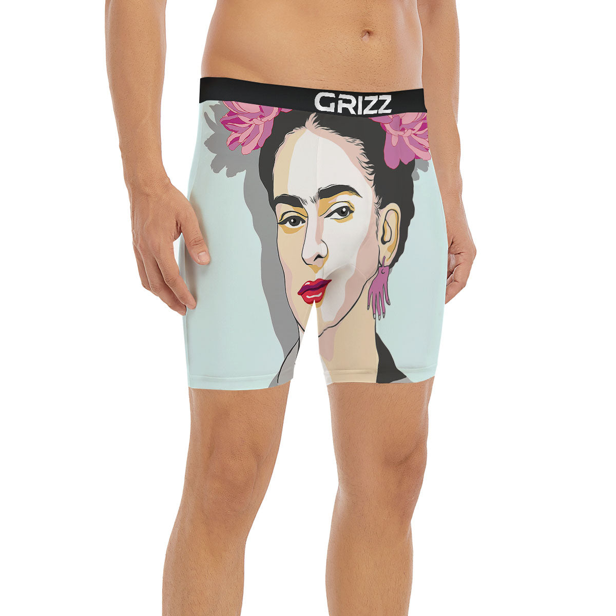 Carmen Frida Kahlo Magdalena Print Boxer Briefs-grizzshop
