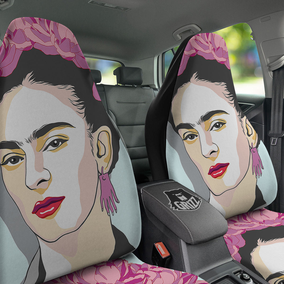 Carmen Frida Kahlo Magdalena Print Car Seat Covers-grizzshop