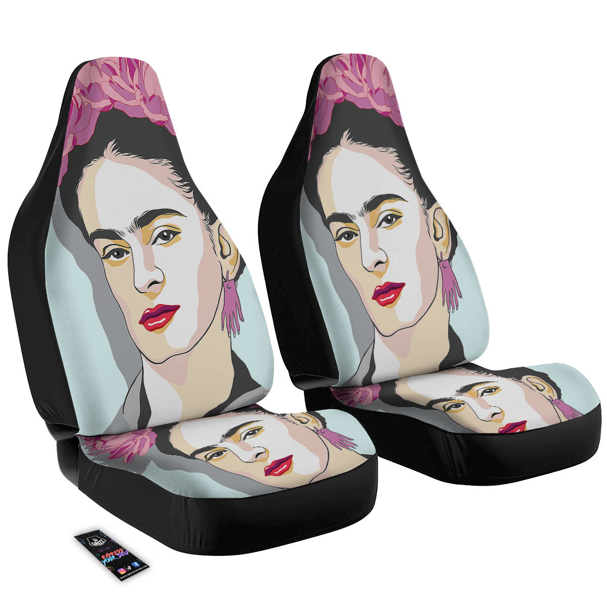 Carmen Frida Kahlo Magdalena Print Car Seat Covers-grizzshop