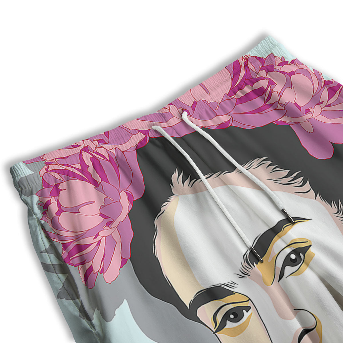 Carmen Frida Kahlo Magdalena Print Men's Athletic Shorts