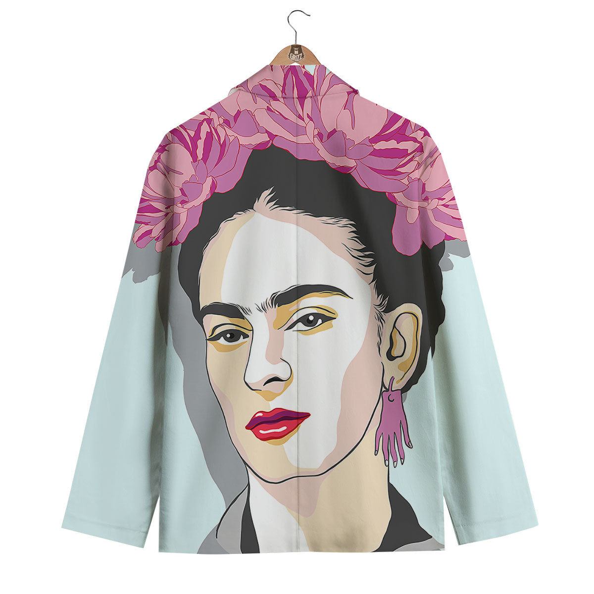 Carmen Frida Kahlo Magdalena Print Men's Blazer-grizzshop