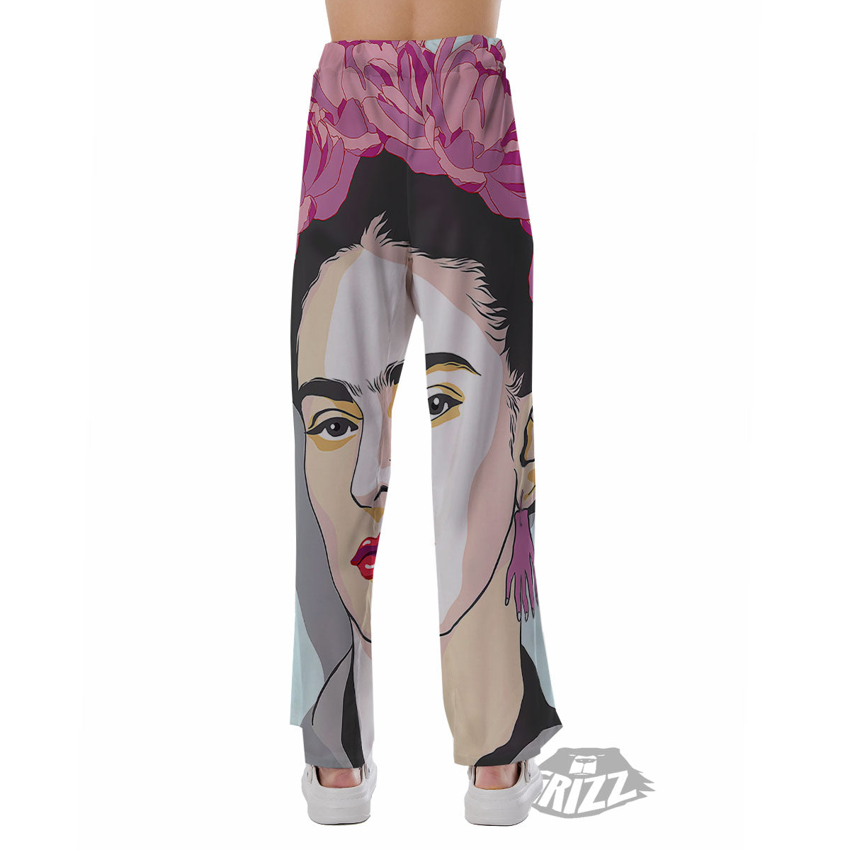 Carmen Frida Kahlo Magdalena Print Pajama Pants-grizzshop