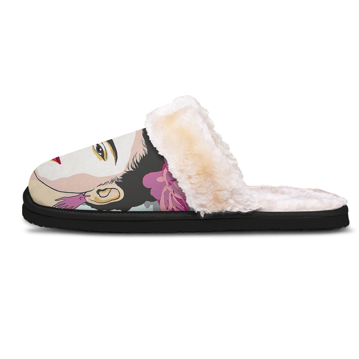 Carmen Frida Kahlo Magdalena Print Slippers-grizzshop
