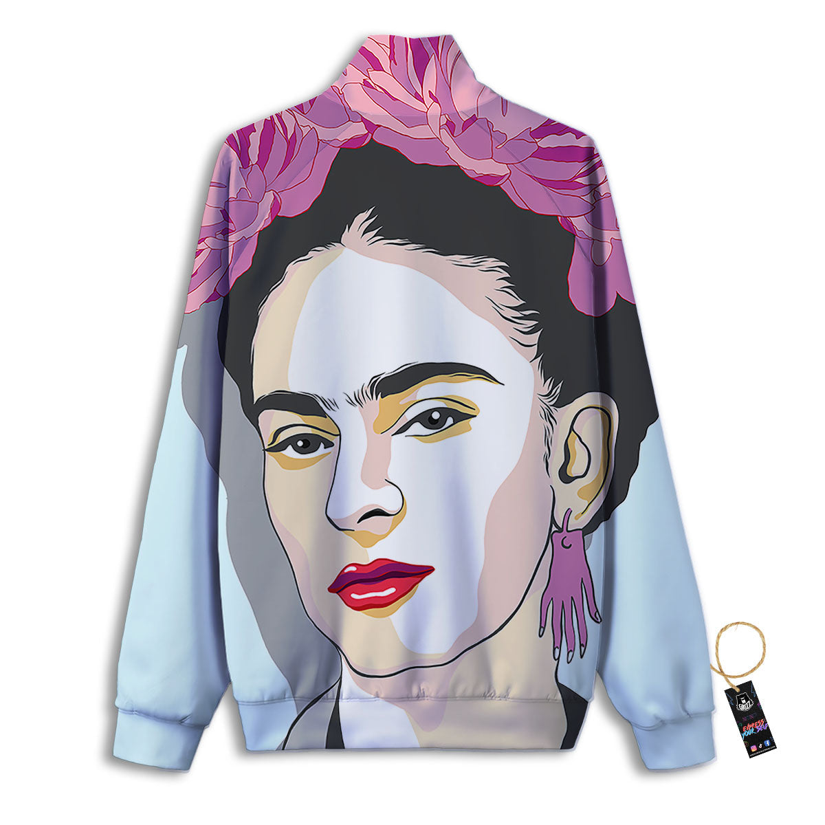 Carmen Frida Kahlo Magdalena Print Track Jacket-grizzshop