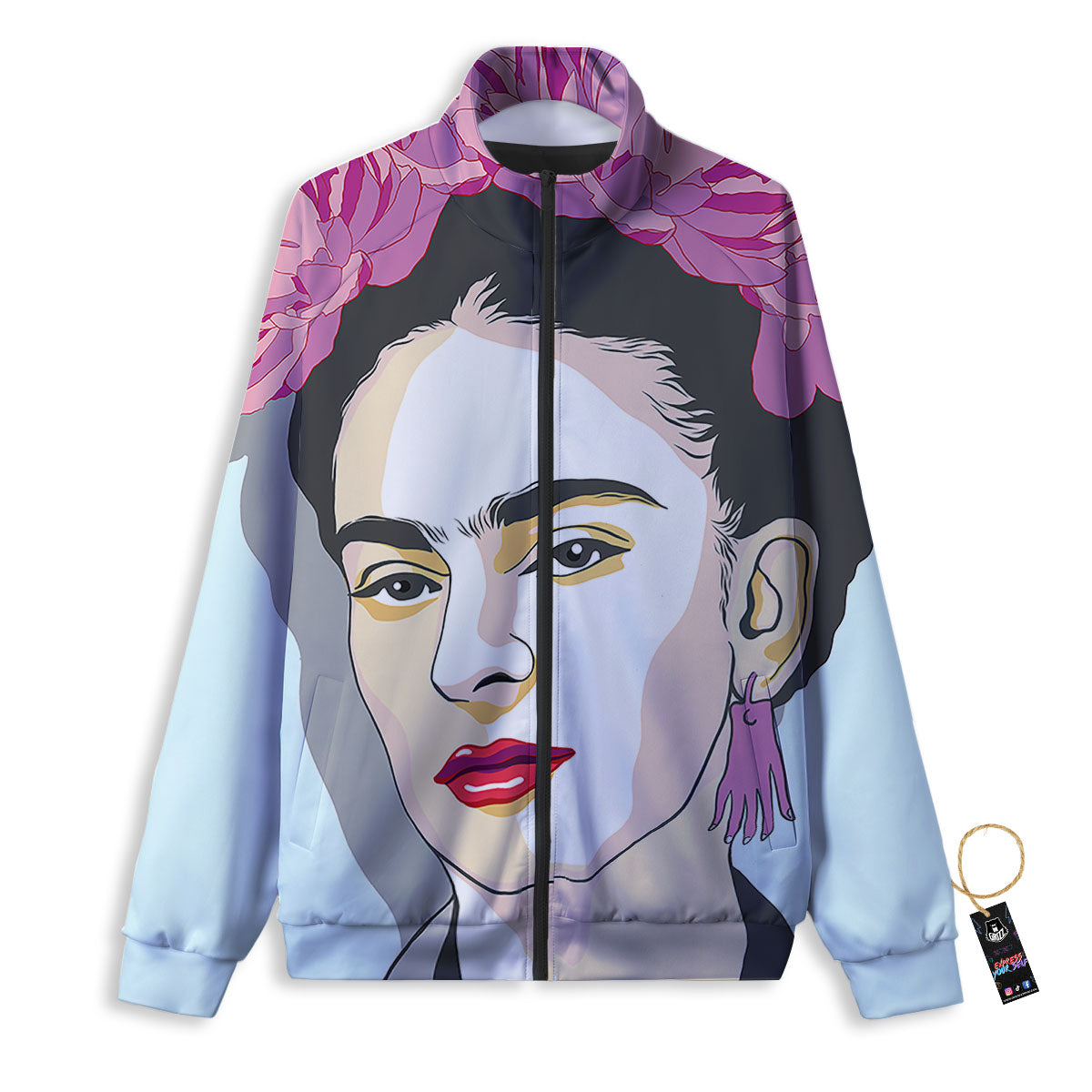 Carmen Frida Kahlo Magdalena Print Track Jacket-grizzshop