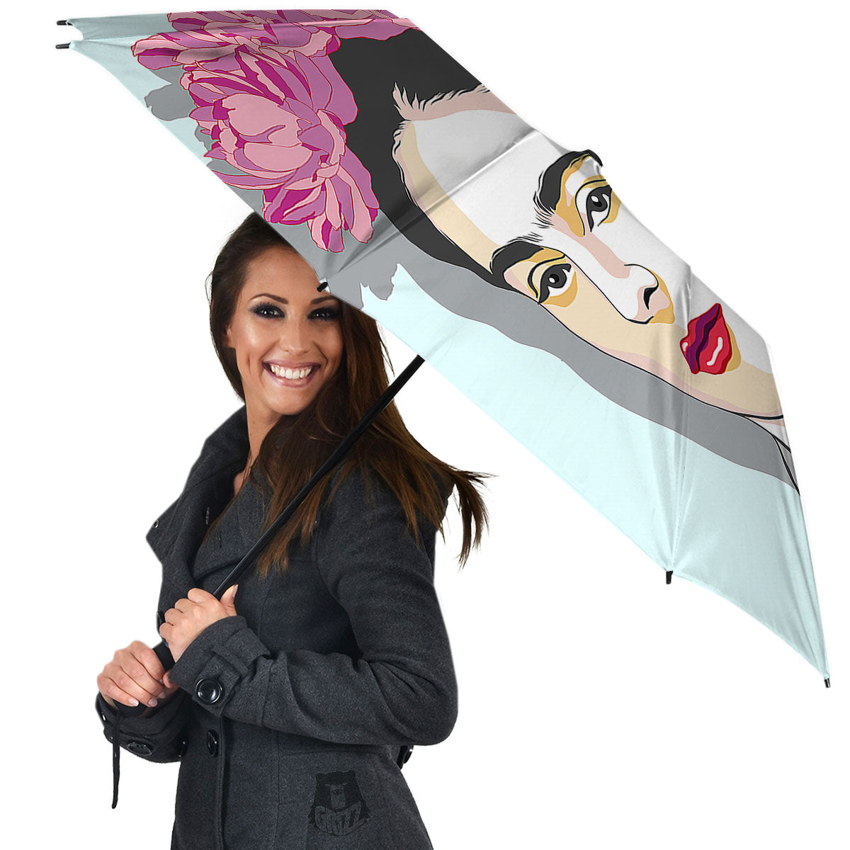Carmen Frida Kahlo Magdalena Print Umbrella-grizzshop