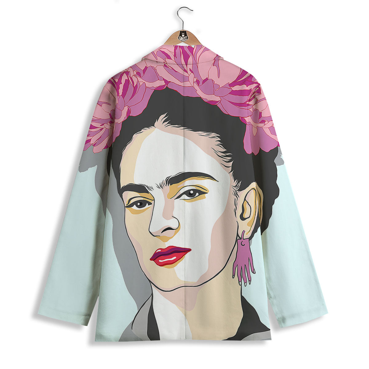 Carmen Frida Kahlo Magdalena Print Women's Blazer-grizzshop