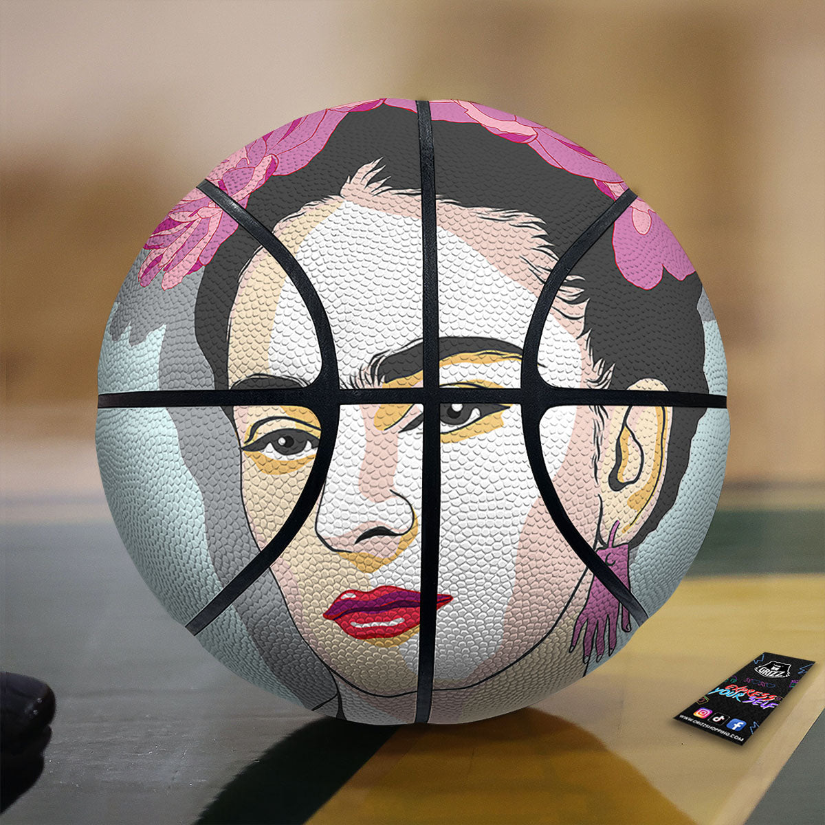 Carmen Frida Kahlo Magdalena Print Basketball