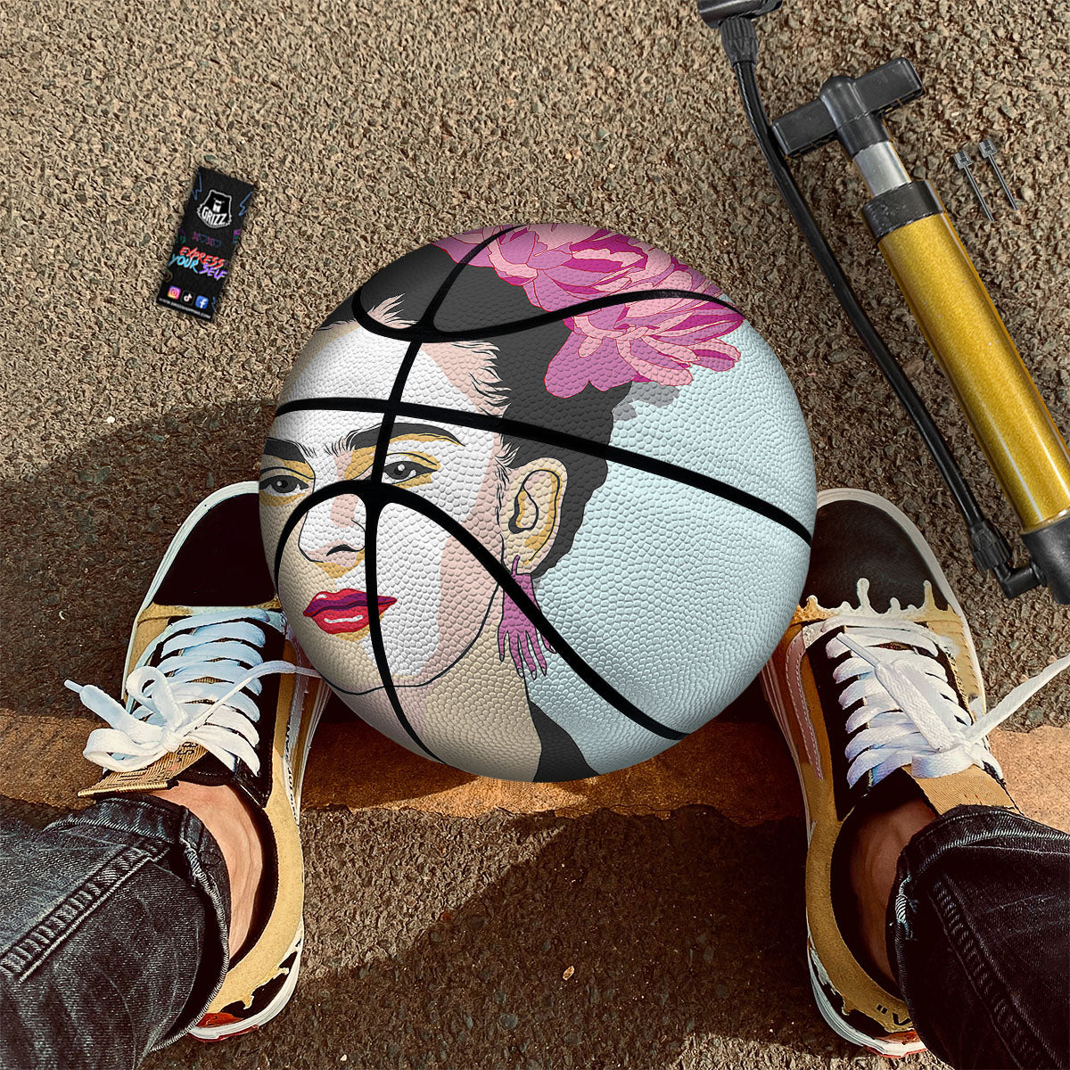 Carmen Frida Kahlo Magdalena Print Basketball