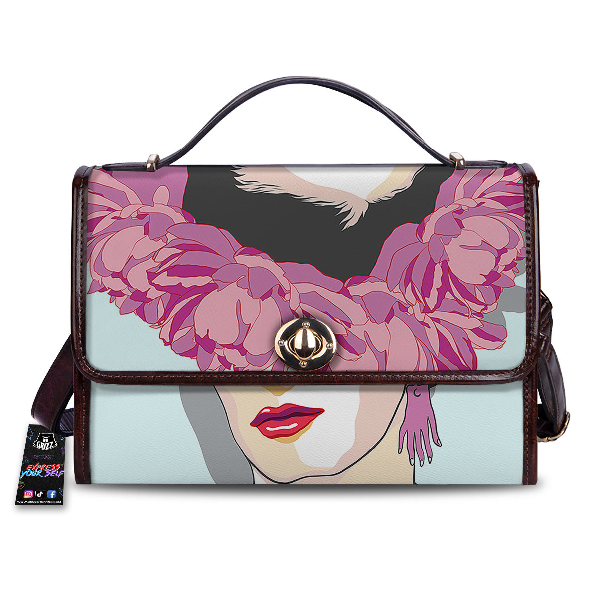 Carmen Frida Kahlo Magdalena Print Women's Satchel Bag