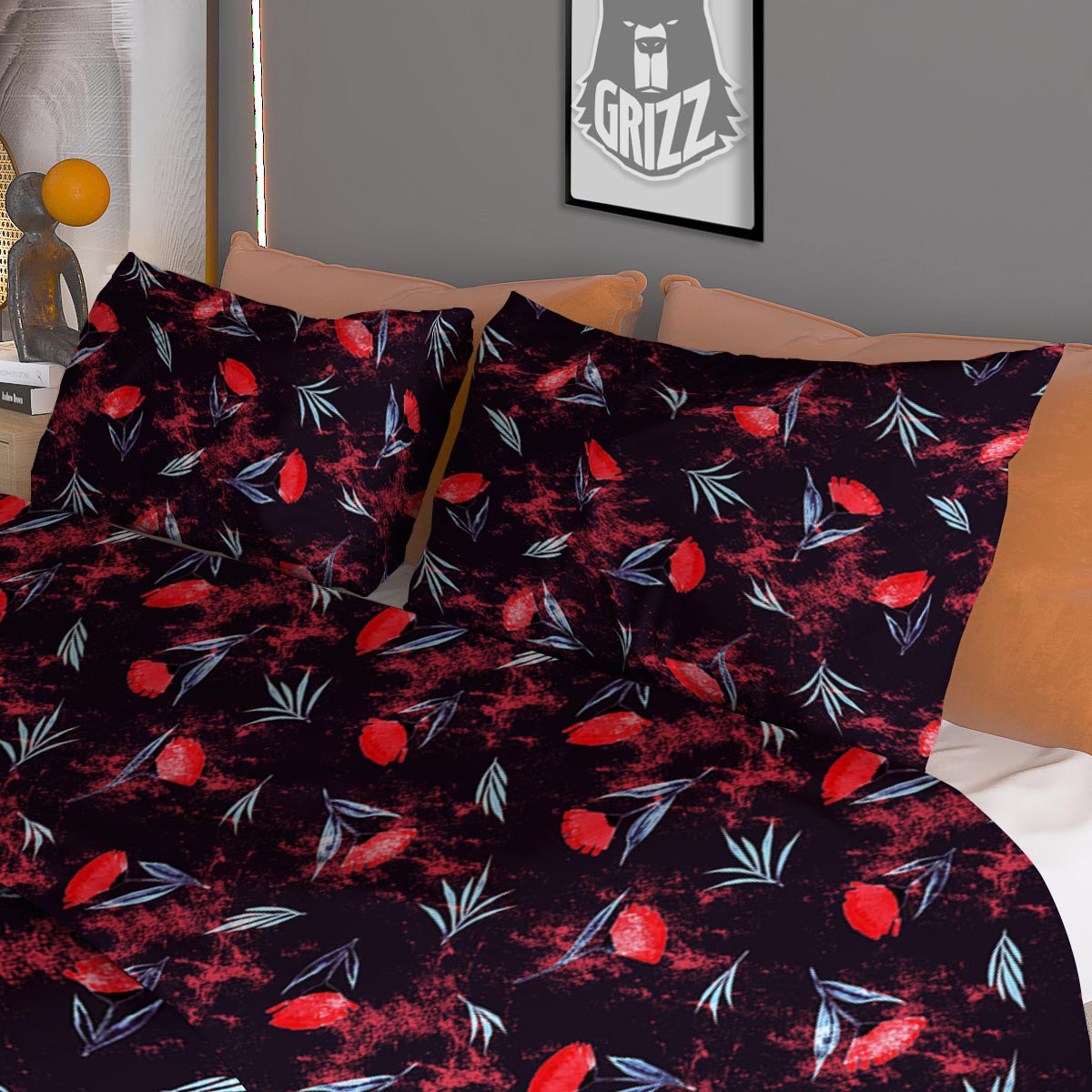 Buffalo Plaid UFO Green Print Pattern Duvet Cover Bedding Set