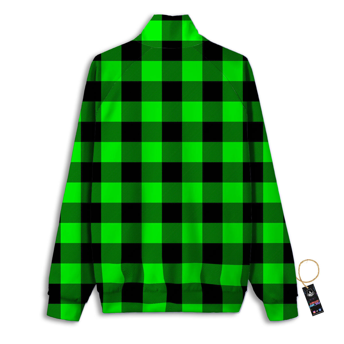 Carnation Black And Red Print Pattern Track Jacket-grizzshop