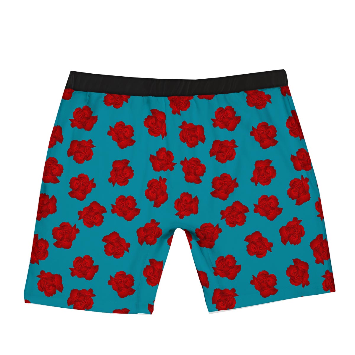 Carnation Blue And Red Print Pattern Boxer Briefs-grizzshop