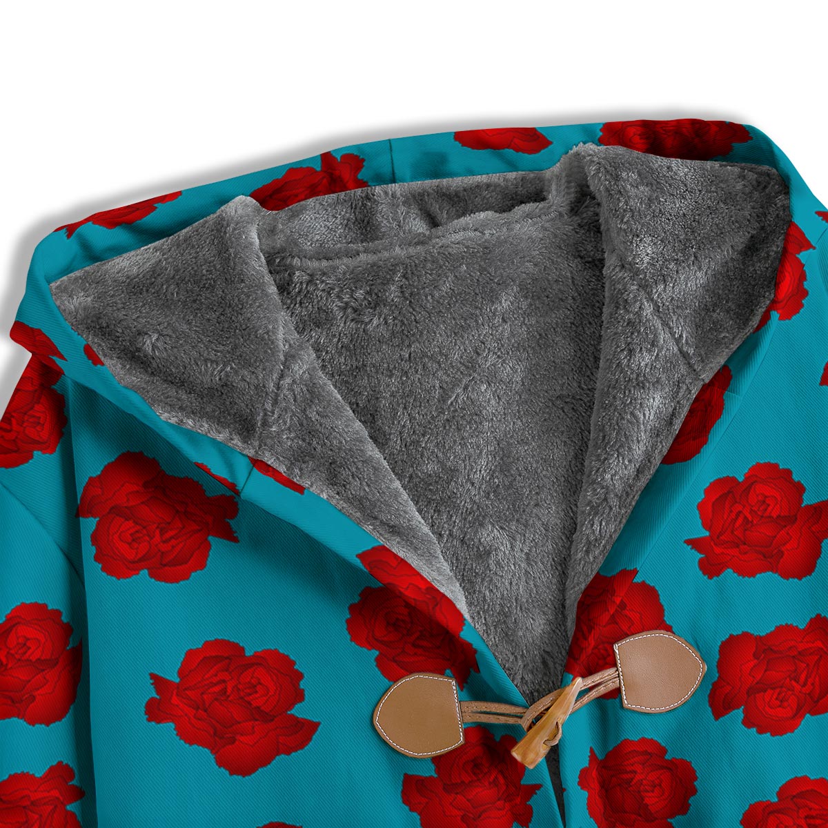 Carnation Blue And Red Print Pattern Men's Windbreaker Jacket-grizzshop