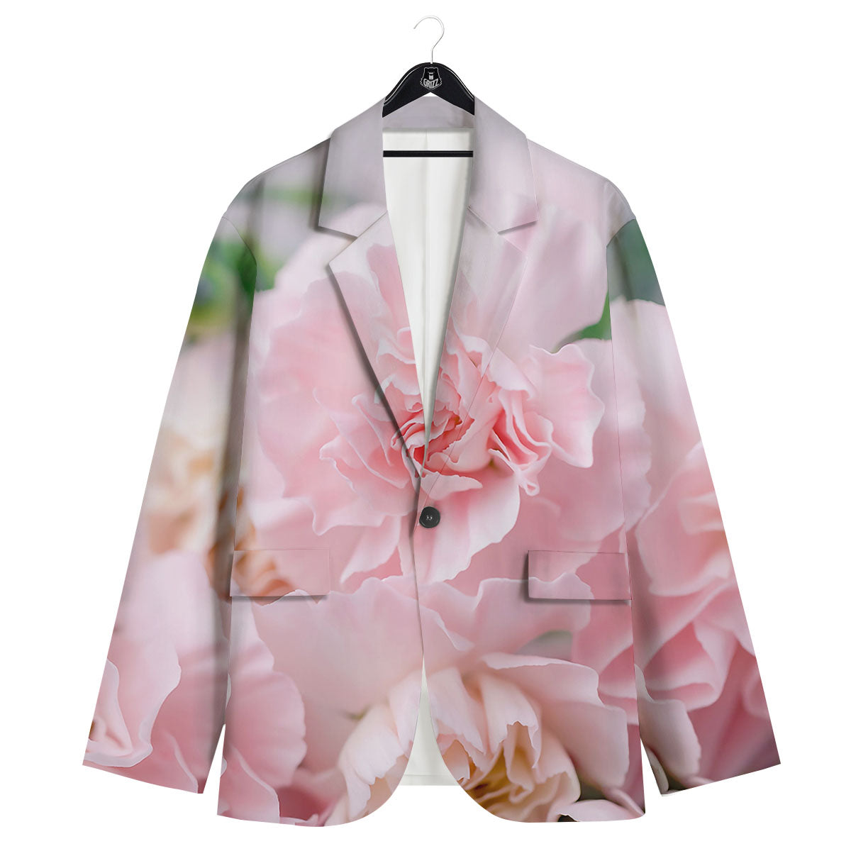 Carnation Flower Pink Print Men's Sport Coat-grizzshop