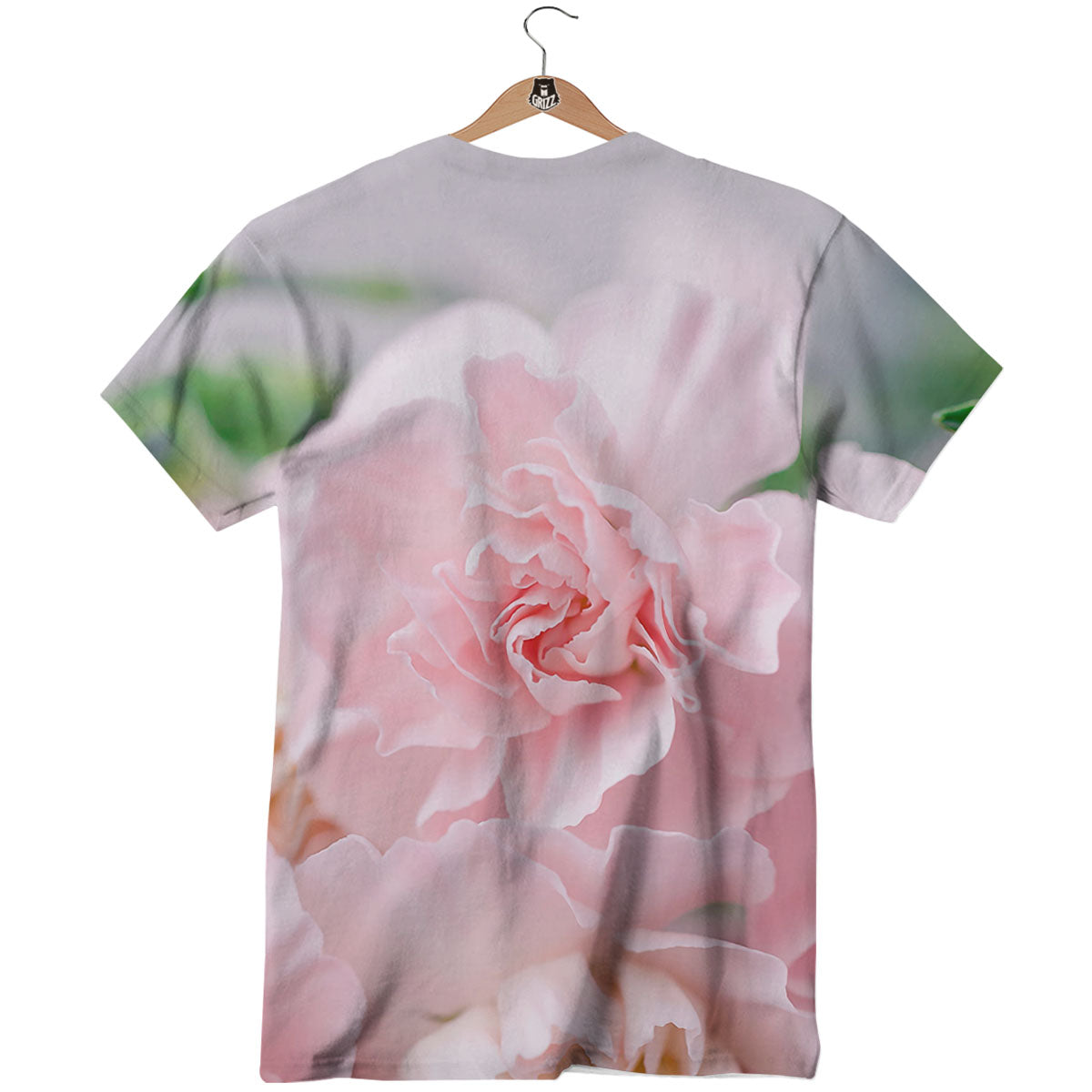 Carnation Flower Pink Print T-Shirt-grizzshop