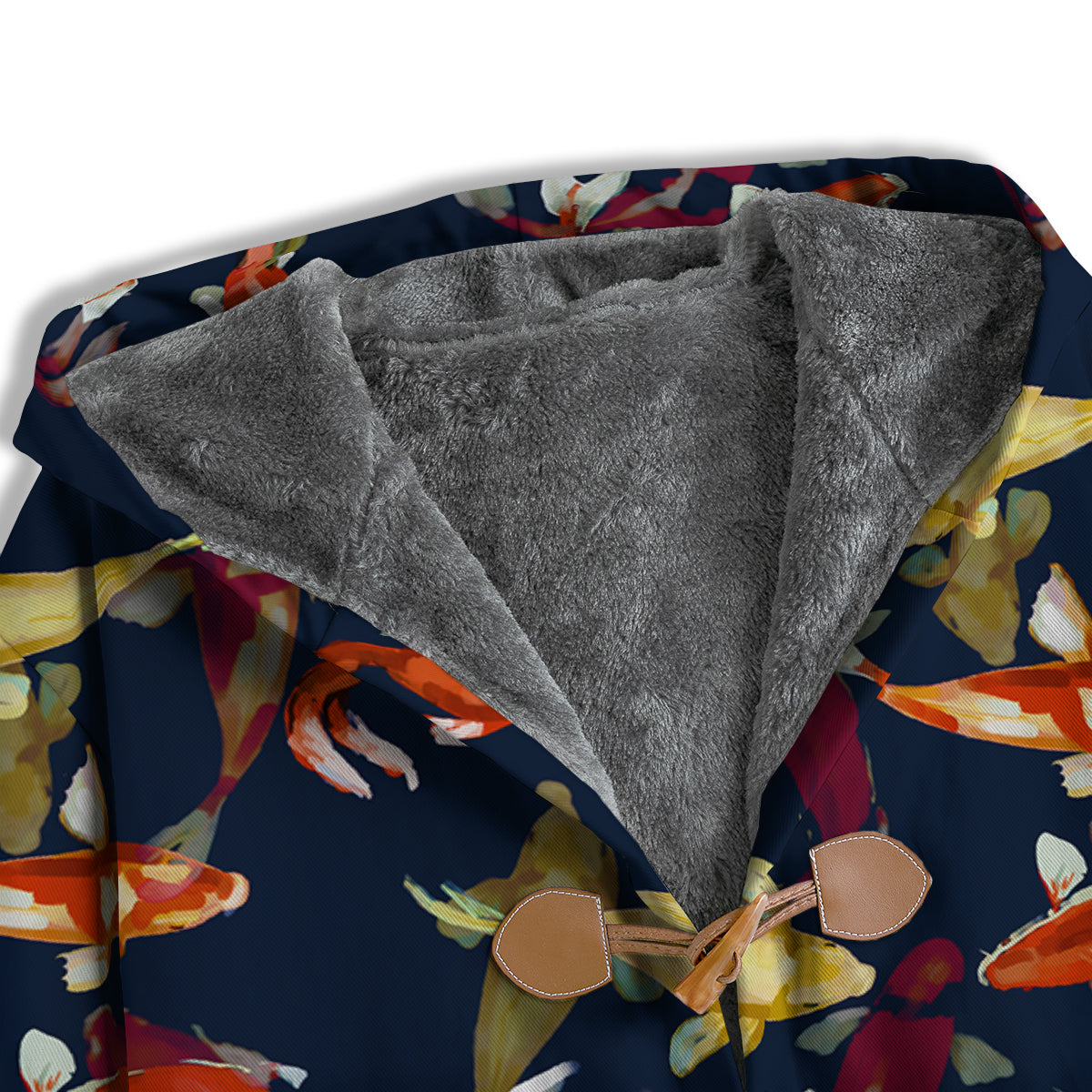 Carp Fish Koi Watercolor Print Pattern Men's Windbreaker Jacket-grizzshop