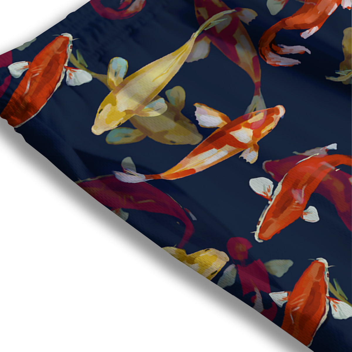 Carp Fish Koi Watercolor Print Pattern Mesh Shorts