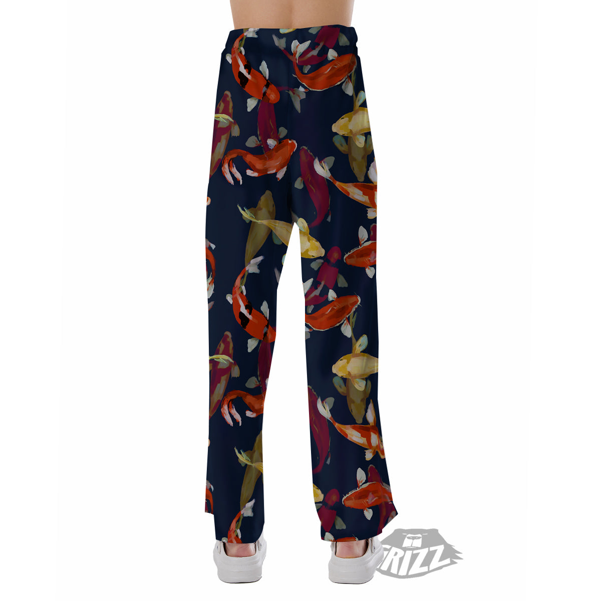 Carp Fish Koi Watercolor Print Pattern Pajama Pants-grizzshop