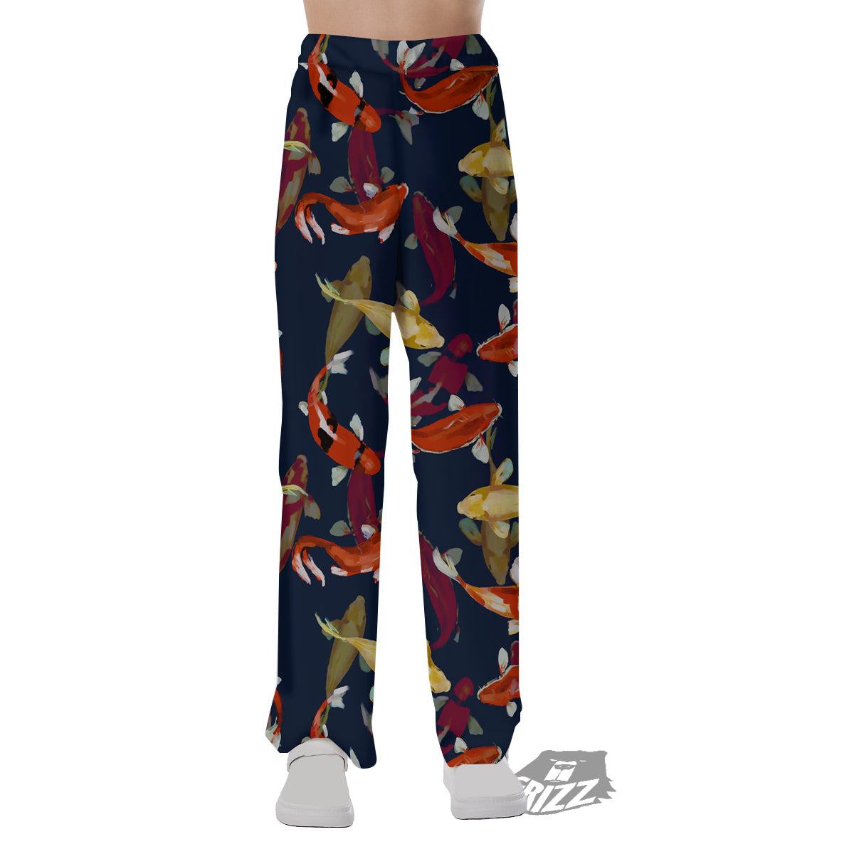Carp Fish Koi Watercolor Print Pattern Pajama Pants-grizzshop