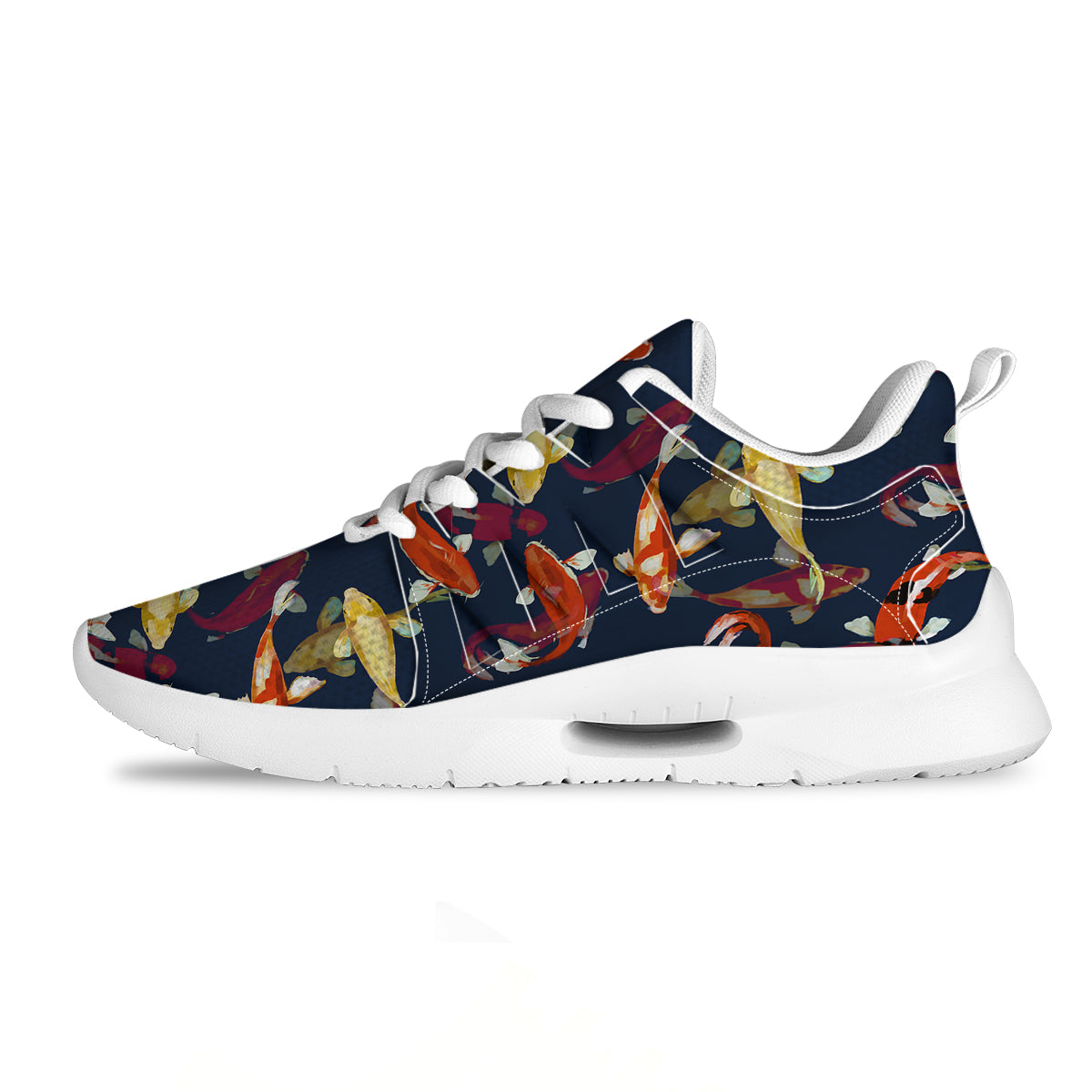 Carp Fish Koi Watercolor Print Pattern Tennis Shoes-grizzshop