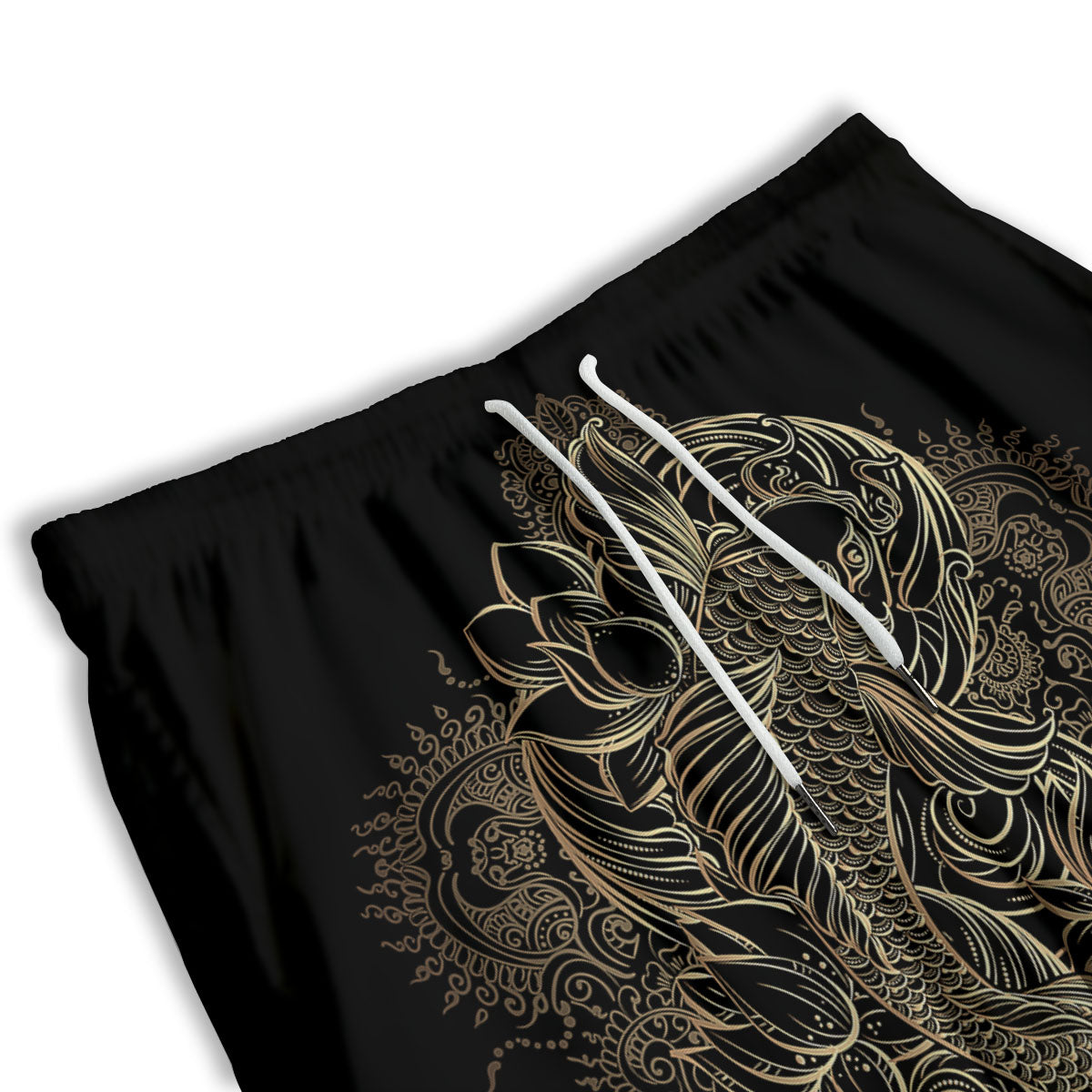 Camouflage Military Green Print Men's Athletic Shorts