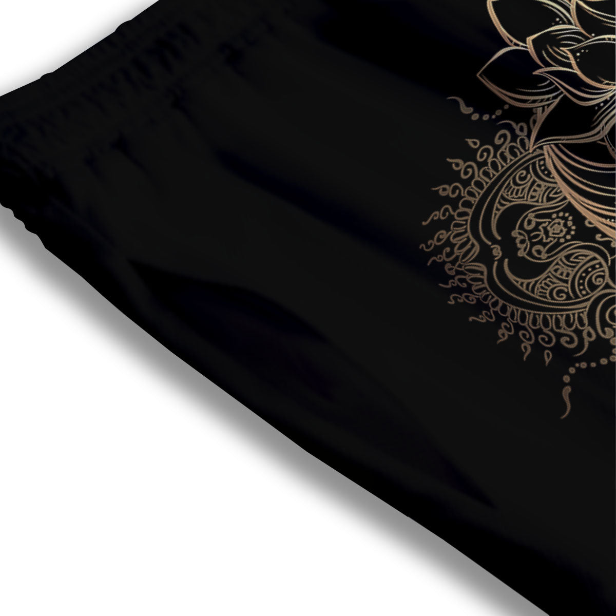 Carp Koi Fish Gold Print Mesh Shorts