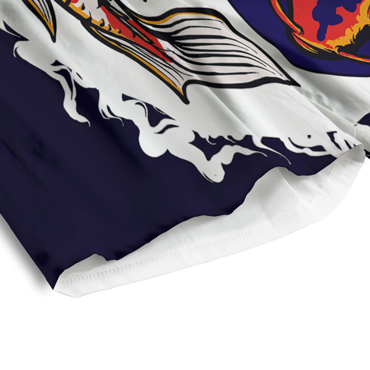 Carp Koi Fish Yin And Yang Print Men's Athletic Shorts