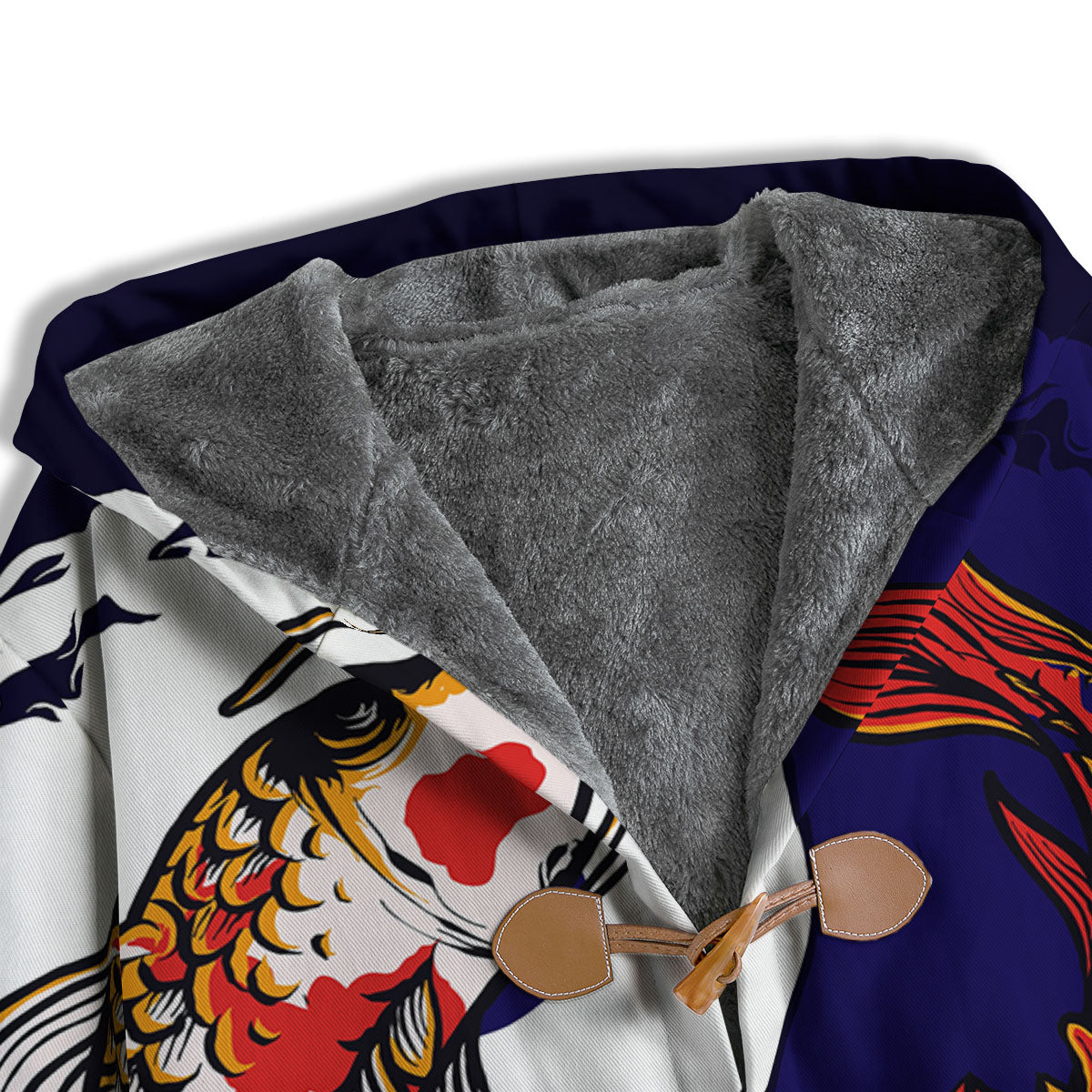 Carp Koi Fish Yin And Yang Print Men's Windbreaker Jacket-grizzshop