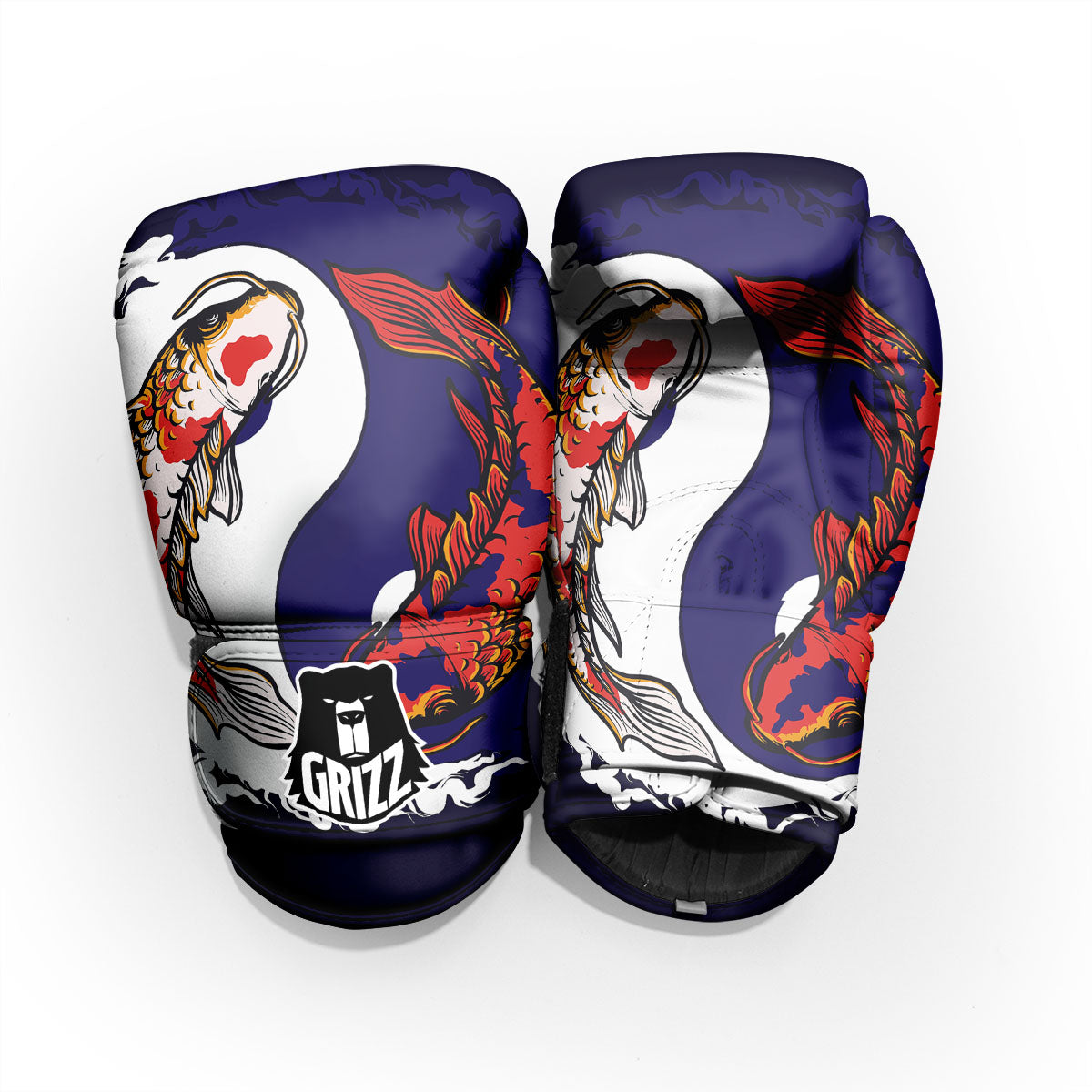 Carp Koi Fish Yin And Yang Print Pro Boxing Glove