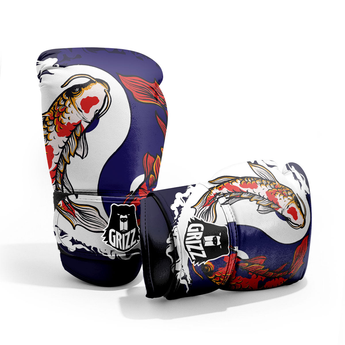 Carp Koi Fish Yin And Yang Print Pro Boxing Glove