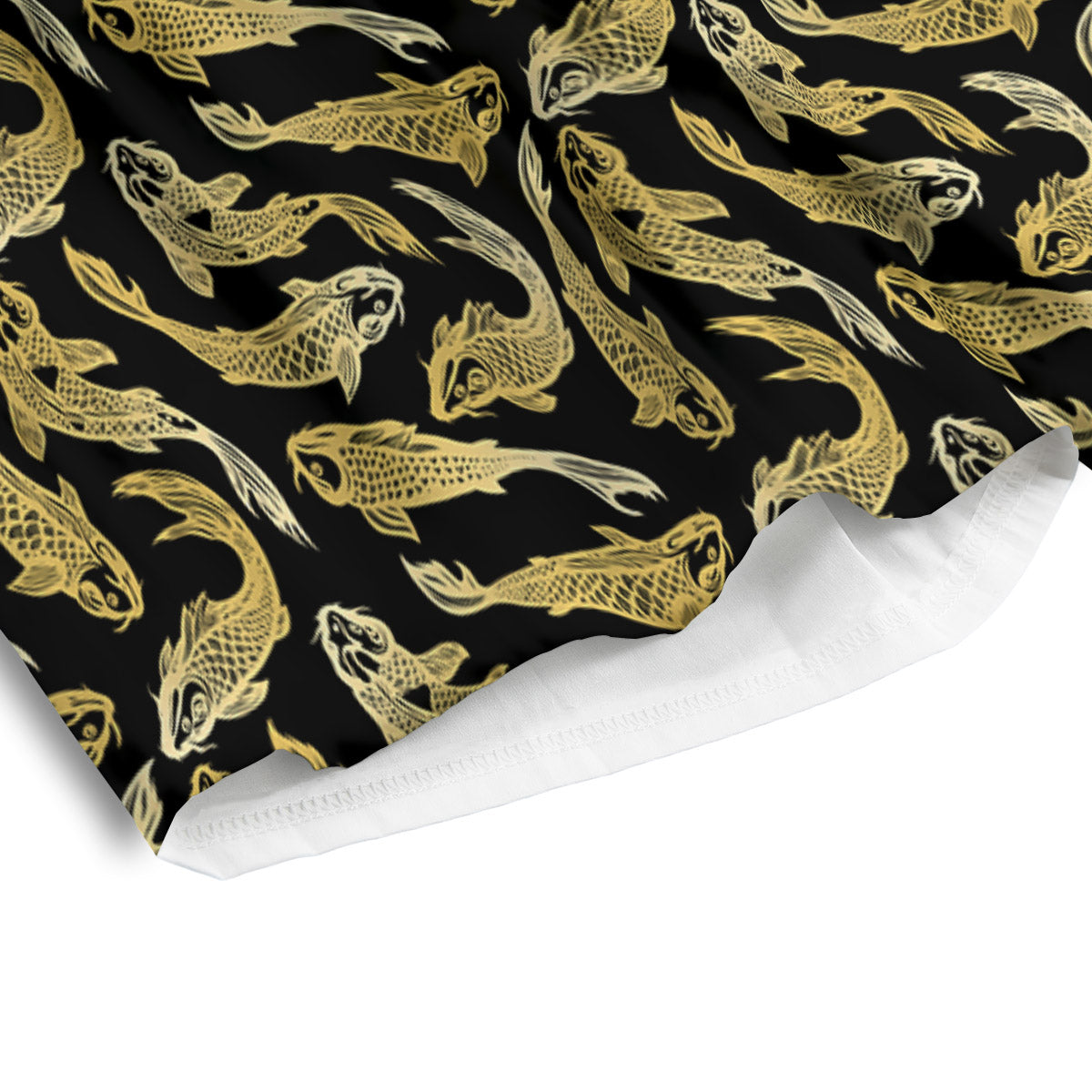 Carp Koi Golden Chinese Print Pattern Men's Athletic Shorts