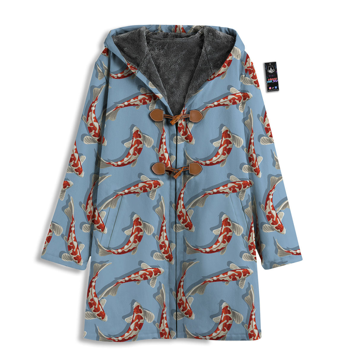 Carp Koi Print Pattern Men's Windbreaker Jacket-grizzshop