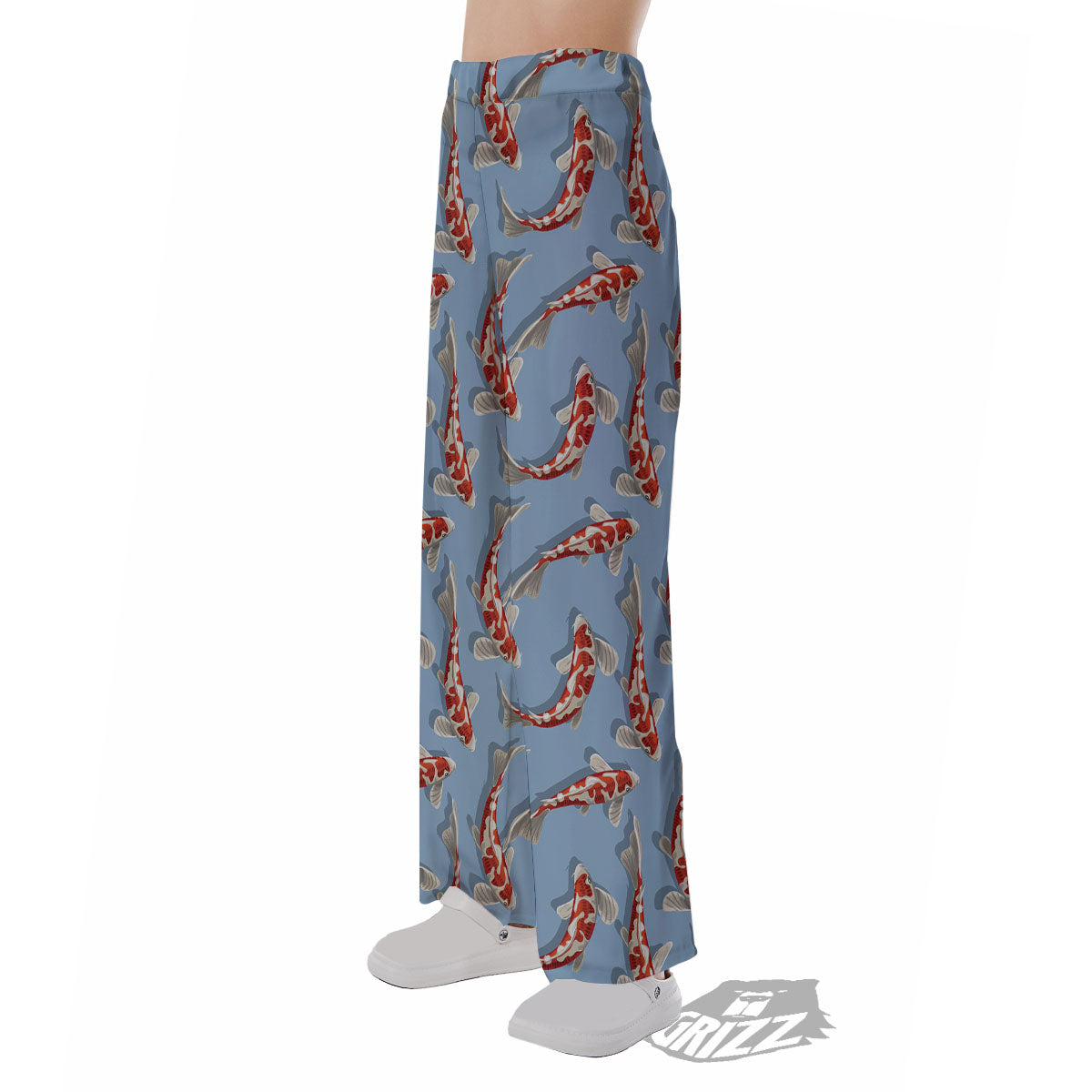Carp Koi Print Pattern Pajama Pants-grizzshop