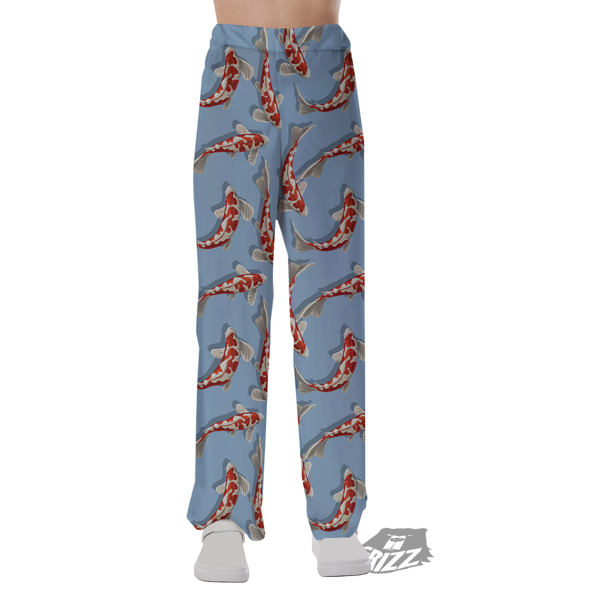 Carp Koi Print Pattern Pajama Pants-grizzshop