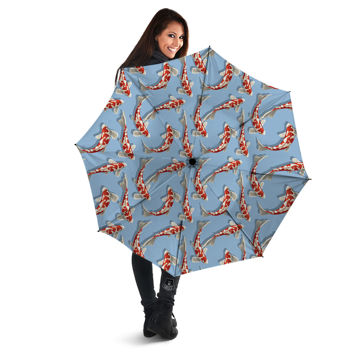 Carp Koi Print Pattern Umbrella-grizzshop