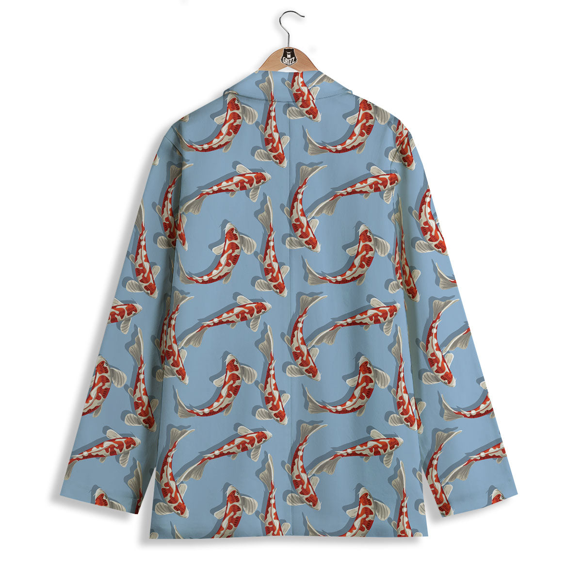 Carp Koi Print Pattern Women's Blazer-grizzshop