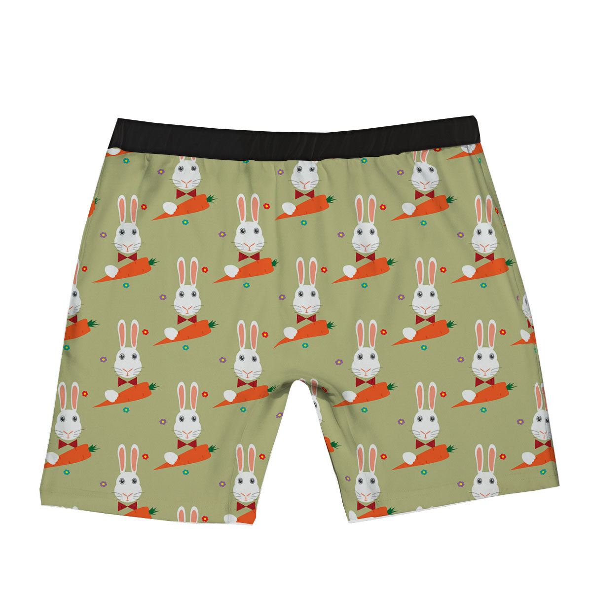 Carrot And Rabbit Print Pattern Boxer Briefs-grizzshop