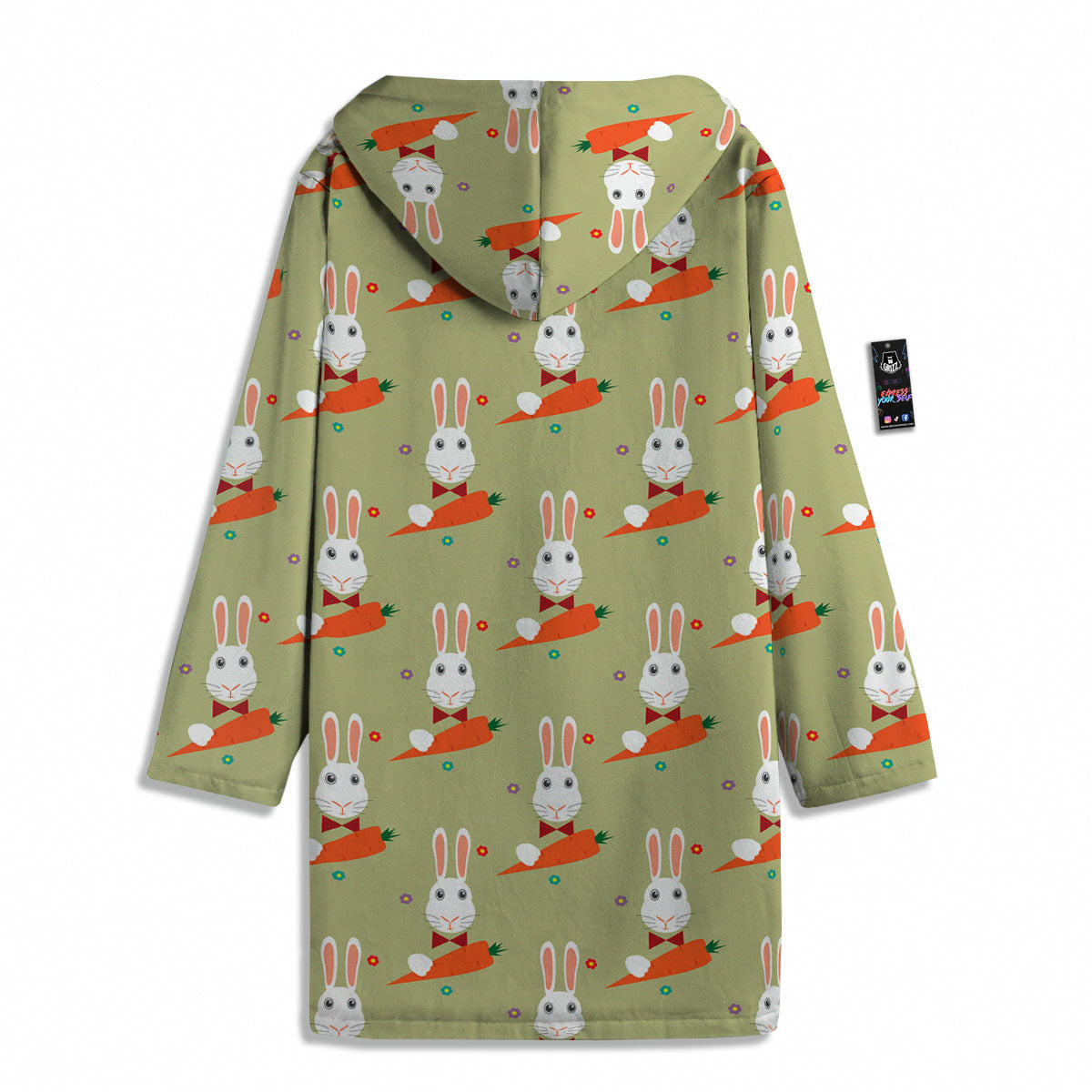 Carrot And Rabbit Print Pattern Men's Windbreaker Jacket-grizzshop