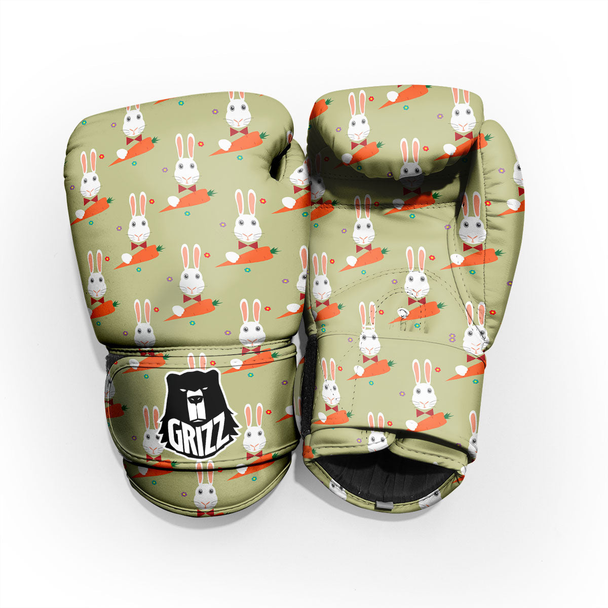 Carrot And Rabbit Print Pattern Pro Boxing Glove