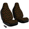 Carrot Black Print Pattern Car Seat Covers-grizzshop