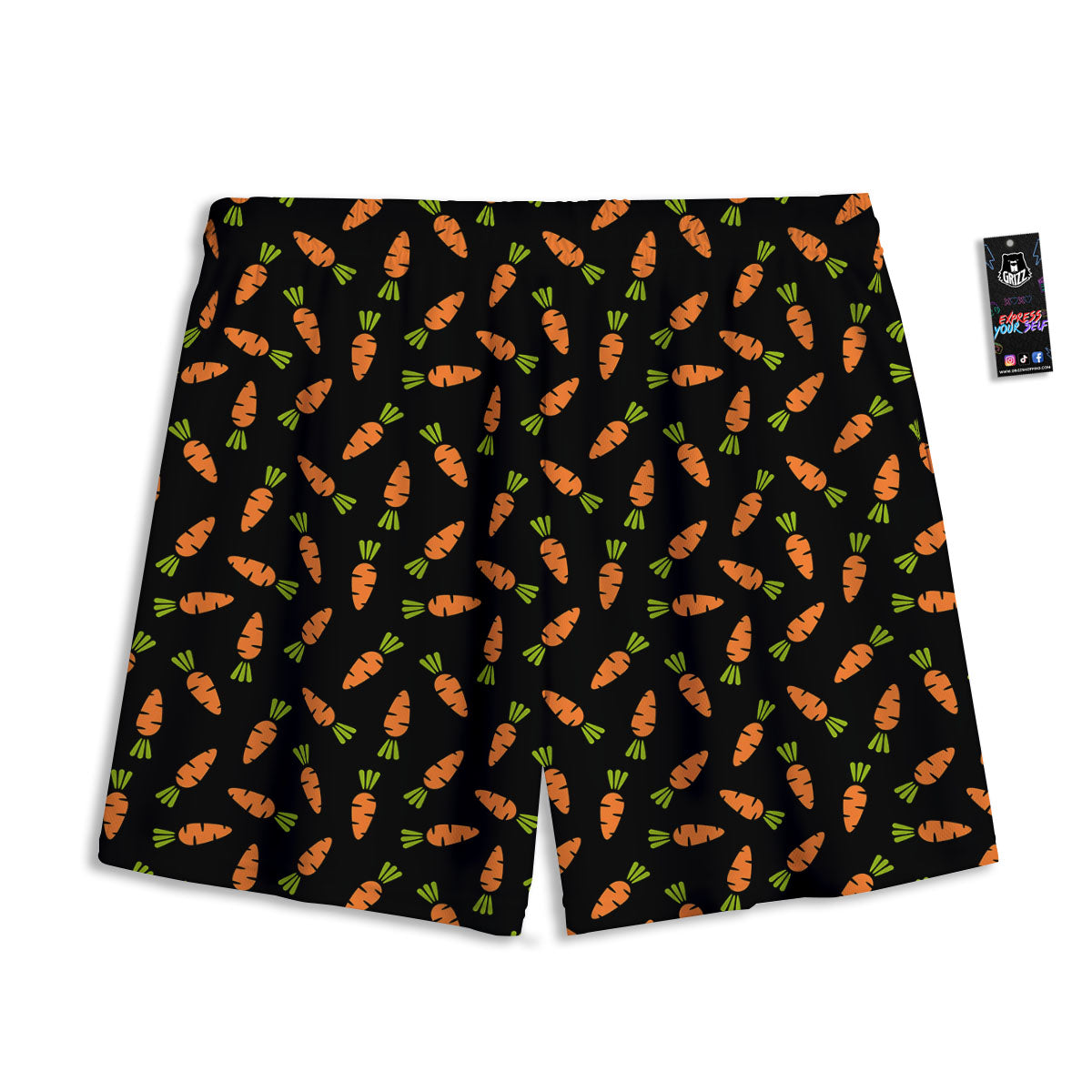 Diamond Shape Halloween Print Pattern Mesh Shorts