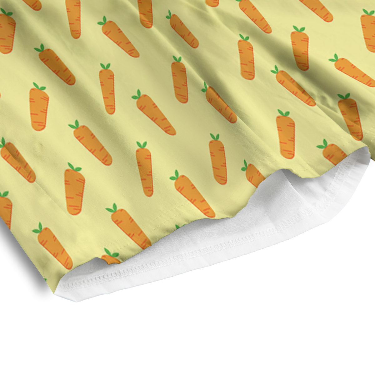 Carrot Cartoon Print Pattern Men's Athletic Shorts