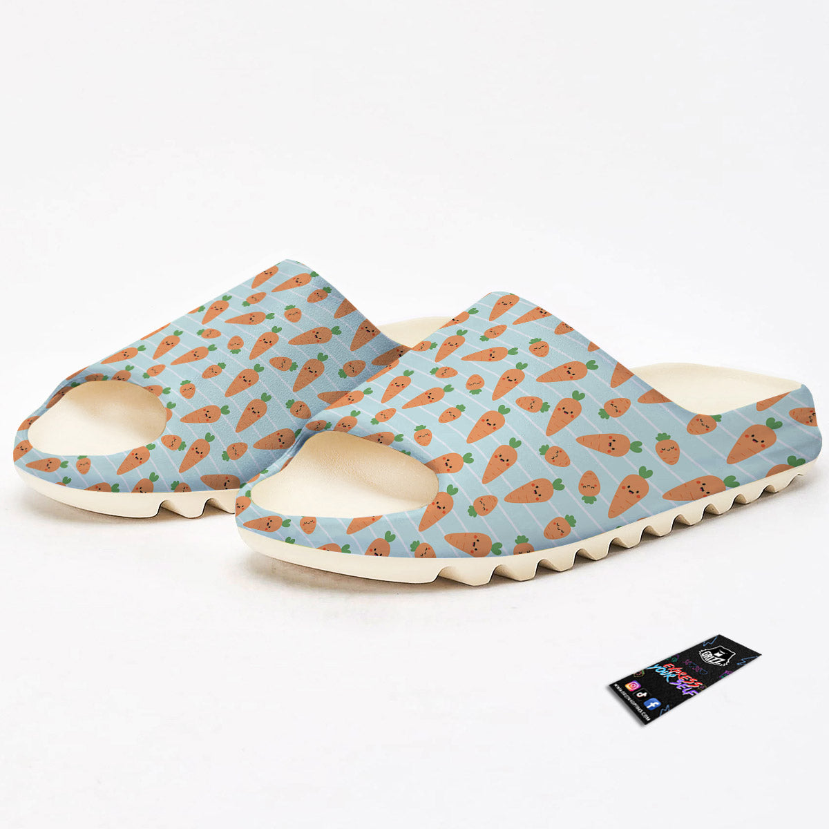 Carrot Cute Print Pattern Sandals-grizzshop