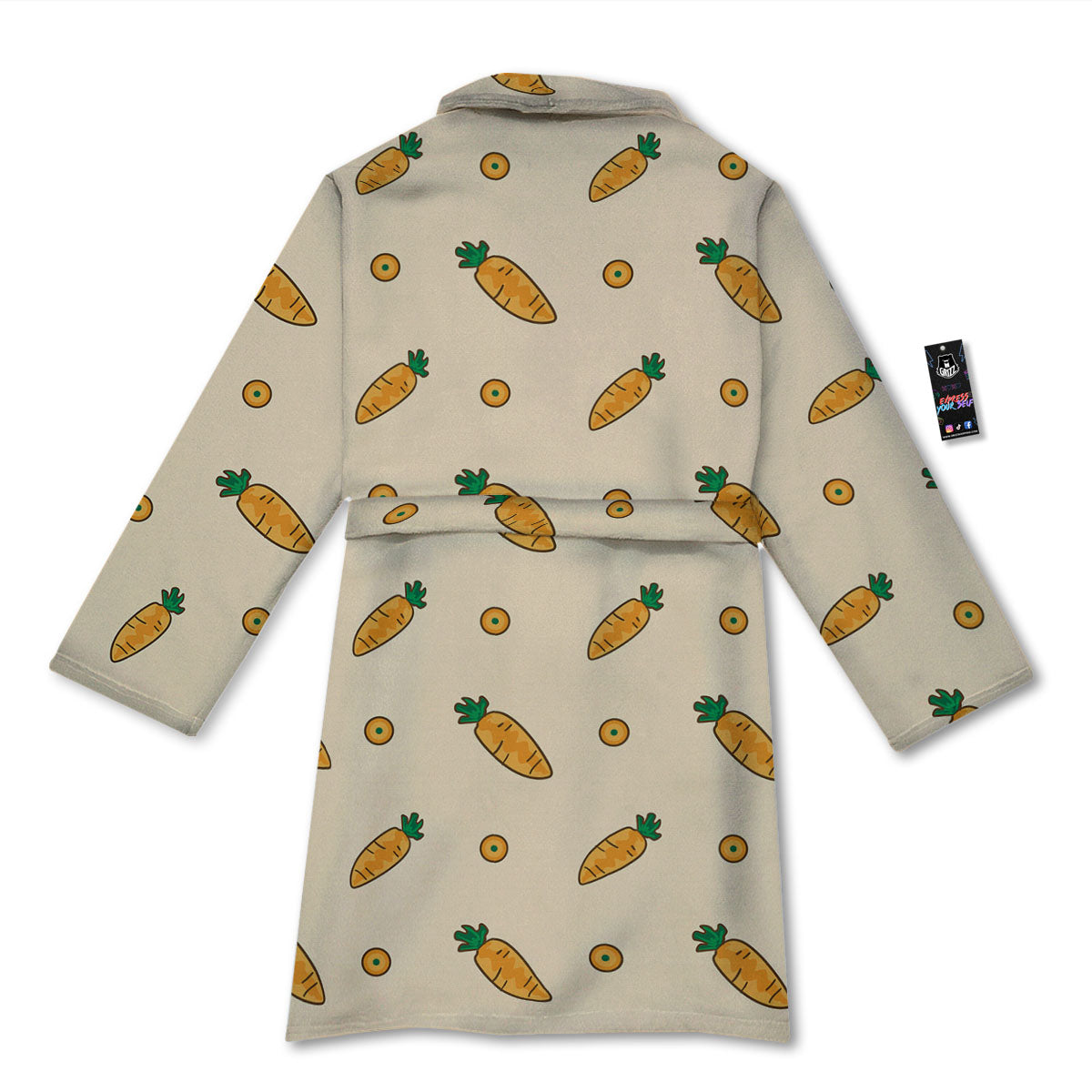 Carrot Little Print Pattern Bathrobe-grizzshop