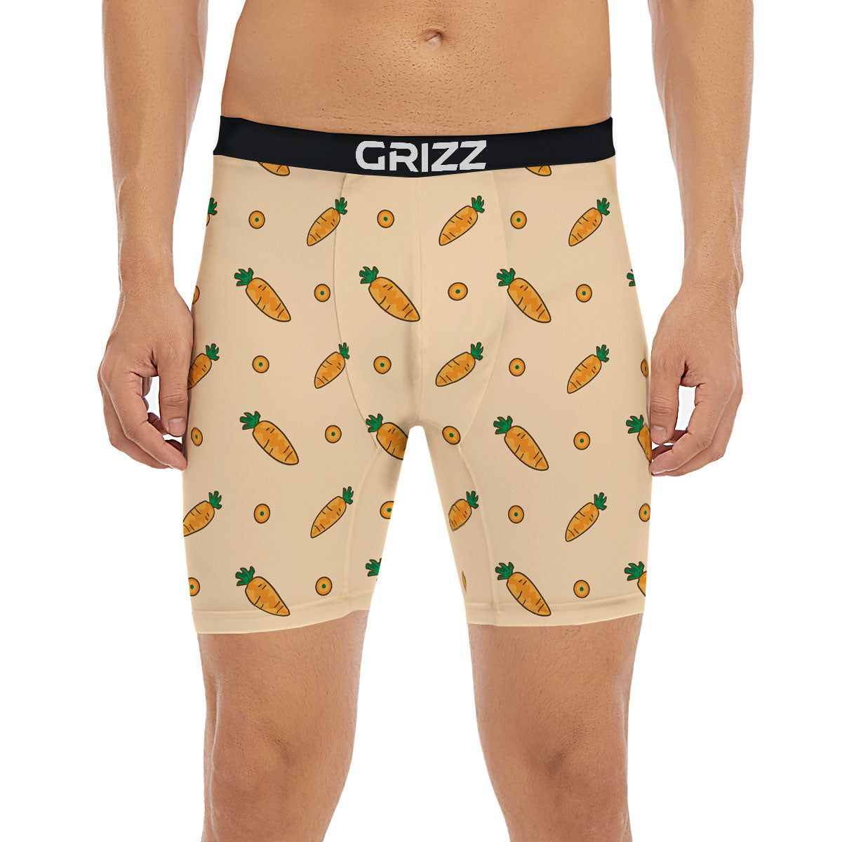 Carrot Little Print Pattern Boxer Briefs-grizzshop