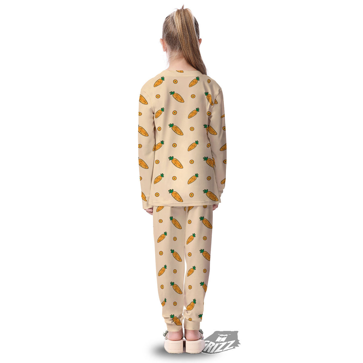 Carrot Little Print Pattern Kid's Pajamas-grizzshop