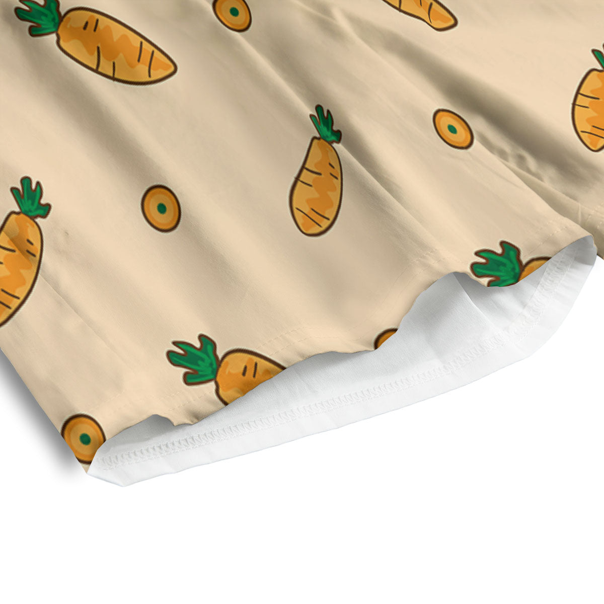 Carrot Little Print Pattern Men's Athletic Shorts