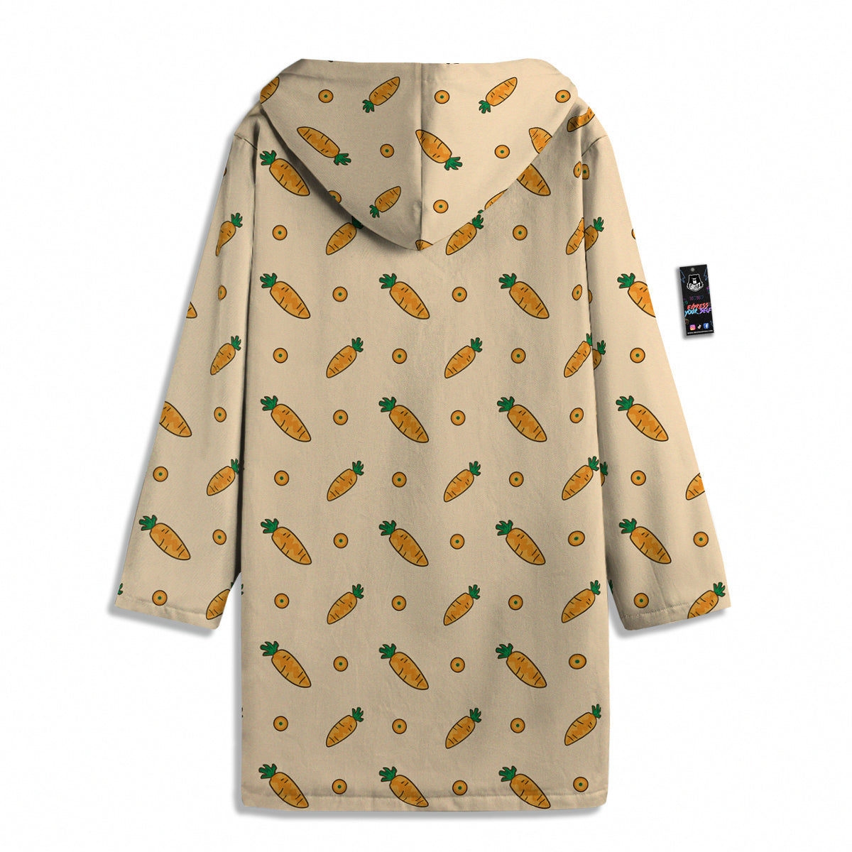 Carrot Little Print Pattern Men's Windbreaker Jacket-grizzshop
